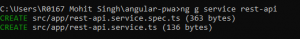 Step 4 Generating a service rest to the app.